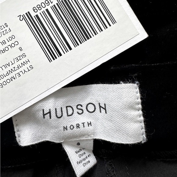 🏷️ NWT Hudson North Velour Ankle Pants in Black. Size 8 - Picture 8 of 8